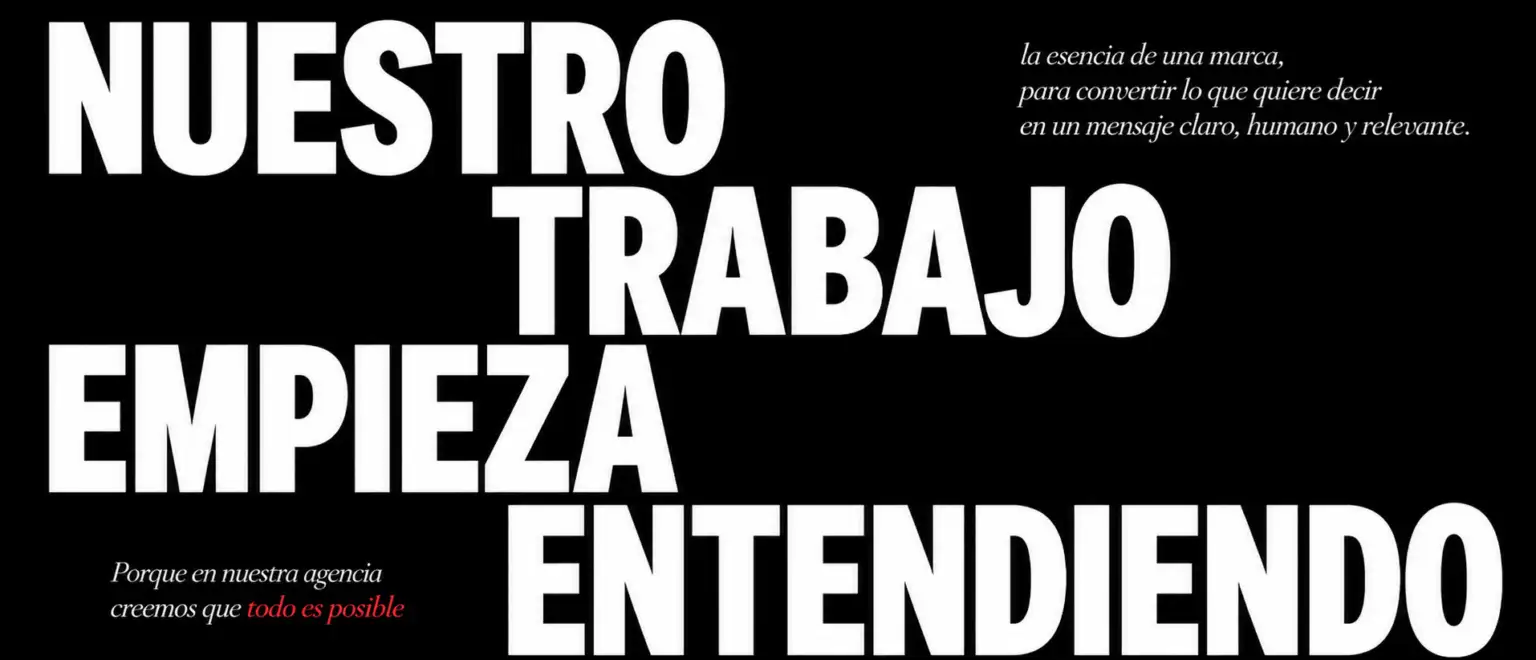 Rinas nuestro trabajo empieza entendiendo